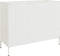 vidaXL - Dressoir - 100,5x39x79 - cm - staal - wit