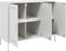 vidaXL - Dressoir - 100,5x39x79 - cm - staal - wit