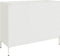 vidaXL - Dressoir - 100,5x39x79 - cm - staal - wit
