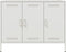 vidaXL - Dressoir - 100,5x39x79 - cm - staal - wit