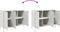 vidaXL - Dressoir - 100,5x39x79 - cm - staal - wit