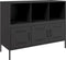 vidaXL - Dressoir - 100,5x39x79 - cm - staal - zwart
