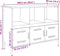 vidaXL - Dressoir - 100,5x39x79 - cm - staal - zwart