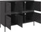 vidaXL - Dressoir - 100,5x39x79 - cm - staal - zwart