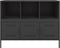 vidaXL - Dressoir - 100,5x39x79 - cm - staal - zwart