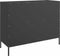vidaXL - Dressoir - 100,5x39x79 - cm - staal - zwart
