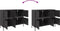 vidaXL - Dressoir - 100,5x39x79 - cm - staal - zwart