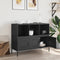 vidaXL - Dressoir - 100,5x39x79 - cm - staal - zwart