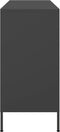vidaXL - Dressoir - 100,5x39x79 - cm - staal - zwart