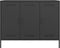 vidaXL - Dressoir - 100,5x39x79 - cm - staal - zwart