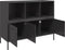 vidaXL - Dressoir - 100,5x39x79 - cm - staal - zwart