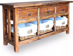 vidaXL - Dressoir - 100x30x50 - cm - massief - mahoniehout