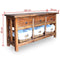 vidaXL - Dressoir - 100x30x50 - cm - massief - mahoniehout