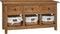 vidaXL - Dressoir - 100x30x50 - cm - massief - mahoniehout