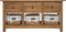 vidaXL - Dressoir - 100x30x50 - cm - massief - mahoniehout