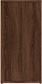 vidaXL - Dressoir - 100x30x59,5 - cm - bewerkt - hout - bruin - eikenkleur