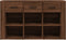 vidaXL - Dressoir - 100x30x59,5 - cm - bewerkt - hout - bruin - eikenkleur