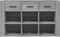 vidaXL - Dressoir - 100x30x59,5 - cm - bewerkt - hout - grijs - sonoma - eikenkleurig