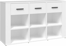 vidaXL - Dressoir - 100x30x59,5 - cm - bewerkt - hout - wit