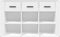 vidaXL - Dressoir - 100x30x59,5 - cm - bewerkt - hout - wit