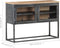 vidaXL - Dressoir - 100x30x70 - cm - massief - acaciahout - grijs