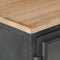 vidaXL - Dressoir - 100x30x70 - cm - massief - acaciahout - grijs