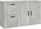 vidaXL - Dressoir - 100x33x59,5 - cm - bewerkt - hout - betongrijs
