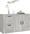 vidaXL - Dressoir - 100x33x59,5 - cm - bewerkt - hout - betongrijs