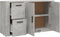 vidaXL - Dressoir - 100x33x59,5 - cm - bewerkt - hout - betongrijs