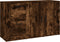 vidaXL - Dressoir - 100x33x59,5 - cm - bewerkt - hout - gerookt - eikenkleurig