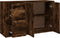 vidaXL - Dressoir - 100x33x59,5 - cm - bewerkt - hout - gerookt - eikenkleurig