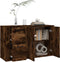 vidaXL - Dressoir - 100x33x59,5 - cm - bewerkt - hout - gerookt - eikenkleurig