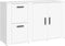 vidaXL - Dressoir - 100x33x59,5 - cm - bewerkt - hout - wit