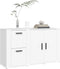 vidaXL - Dressoir - 100x33x59,5 - cm - bewerkt - hout - wit