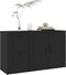 vidaXL - Dressoir - 100x33x59,5 - cm - bewerkt - hout - zwart
