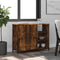 vidaXL - Dressoir - 100x33x75 - cm - bewerkt - hout - gerookt - eikenkleurig