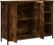 vidaXL - Dressoir - 100x33x75 - cm - bewerkt - hout - gerookt - eikenkleurig