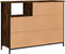 vidaXL - Dressoir - 100x33x75 - cm - bewerkt - hout - gerookt - eikenkleurig