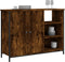 vidaXL - Dressoir - 100x33x75 - cm - bewerkt - hout - gerookt - eikenkleurig