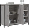vidaXL - Dressoir - 100x33x75 - cm - bewerkt - hout - grijs - sonoma