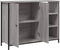 vidaXL - Dressoir - 100x33x75 - cm - bewerkt - hout - grijs - sonoma