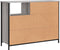 vidaXL - Dressoir - 100x33x75 - cm - bewerkt - hout - grijs - sonoma