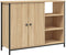 vidaXL - Dressoir - 100x33x75 - cm - bewerkt - hout - sonoma - eikenkleurig