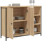 vidaXL - Dressoir - 100x33x75 - cm - bewerkt - hout - sonoma - eikenkleurig