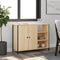 vidaXL - Dressoir - 100x33x75 - cm - bewerkt - hout - sonoma - eikenkleurig