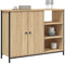 vidaXL - Dressoir - 100x33x75 - cm - bewerkt - hout - sonoma - eikenkleurig