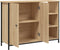 vidaXL - Dressoir - 100x33x75 - cm - bewerkt - hout - sonoma - eikenkleurig