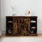 vidaXL - Dressoir - 100x35,5x60 - cm - bewerkt - hout - gerookt - eikenkleurig