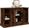 vidaXL - Dressoir - 100x35,5x60 - cm - bewerkt - hout - gerookt - eikenkleurig