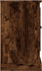 vidaXL - Dressoir - 100x35,5x60 - cm - bewerkt - hout - gerookt - eikenkleurig